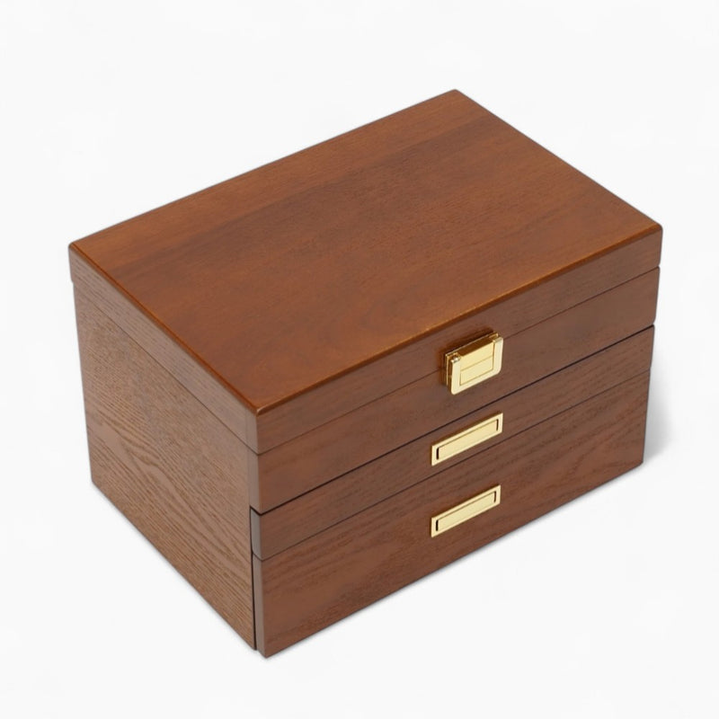 Boîte À Bijoux En Bois Avec Tiroirs