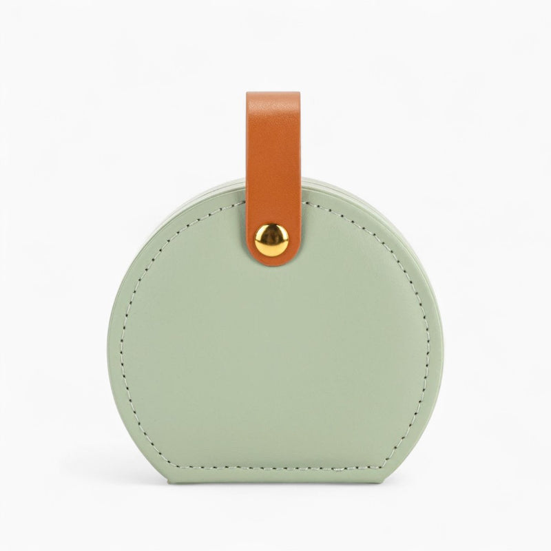 Petite Boîte À Bijoux De Voyage En Cuir
