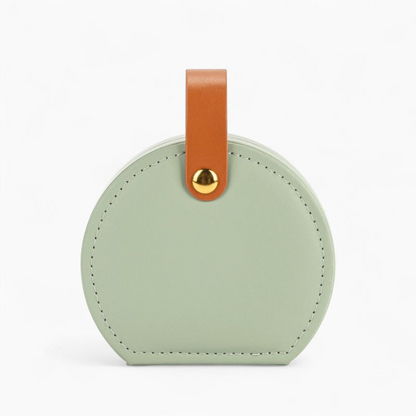 Petite Boîte À Bijoux De Voyage En Cuir