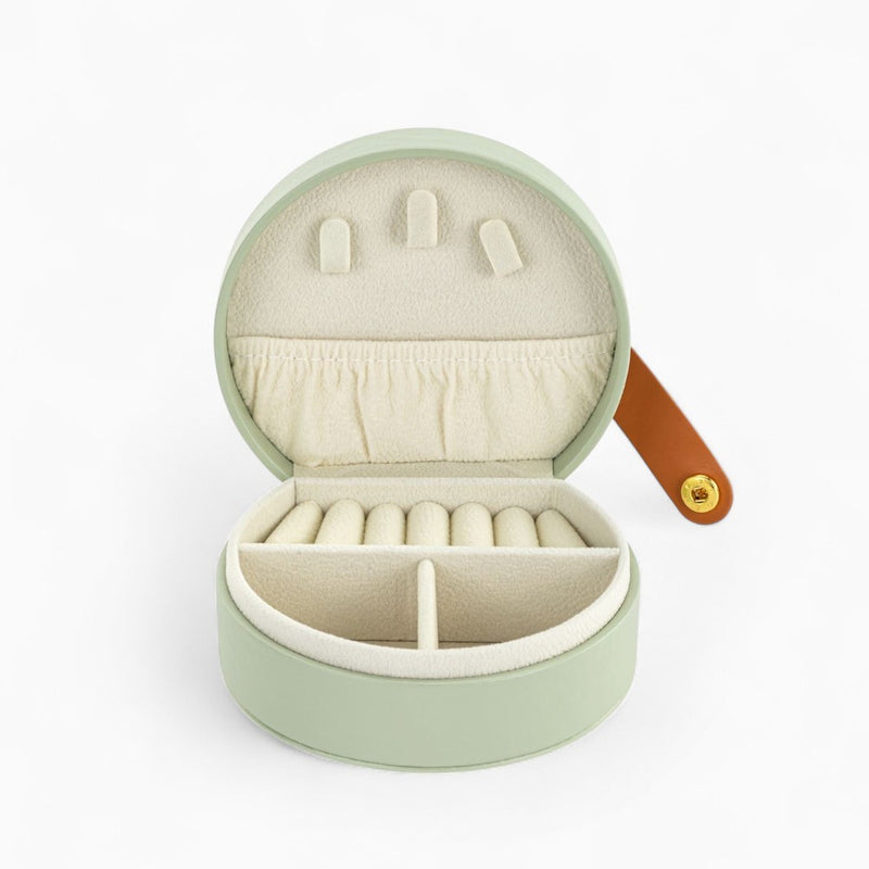 Petite Boîte À Bijoux De Voyage En Cuir