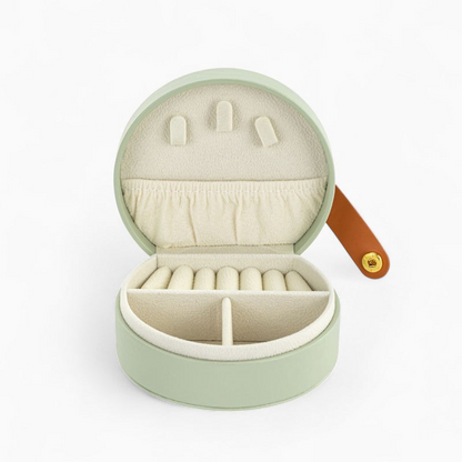 Petite Boîte À Bijoux De Voyage En Cuir
