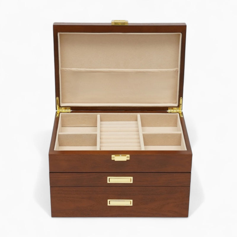 Boîte À Bijoux En Bois Avec Tiroirs