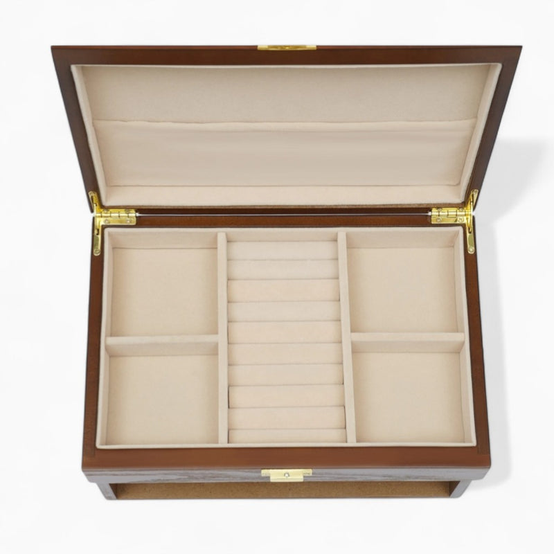 Boîte À Bijoux En Bois Avec Tiroirs