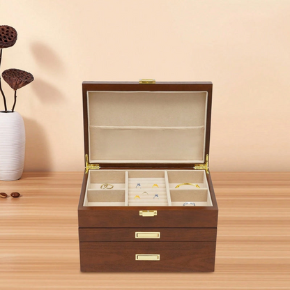 Boîte À Bijoux En Bois Avec Tiroirs